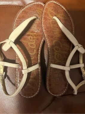 Sam Edelman cream Gigi sandals 7.5 GUC